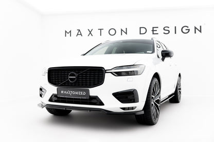 Frontlippe V.1 passend für Volvo XC60 Mk2 R-Design schwarz Hochglanz