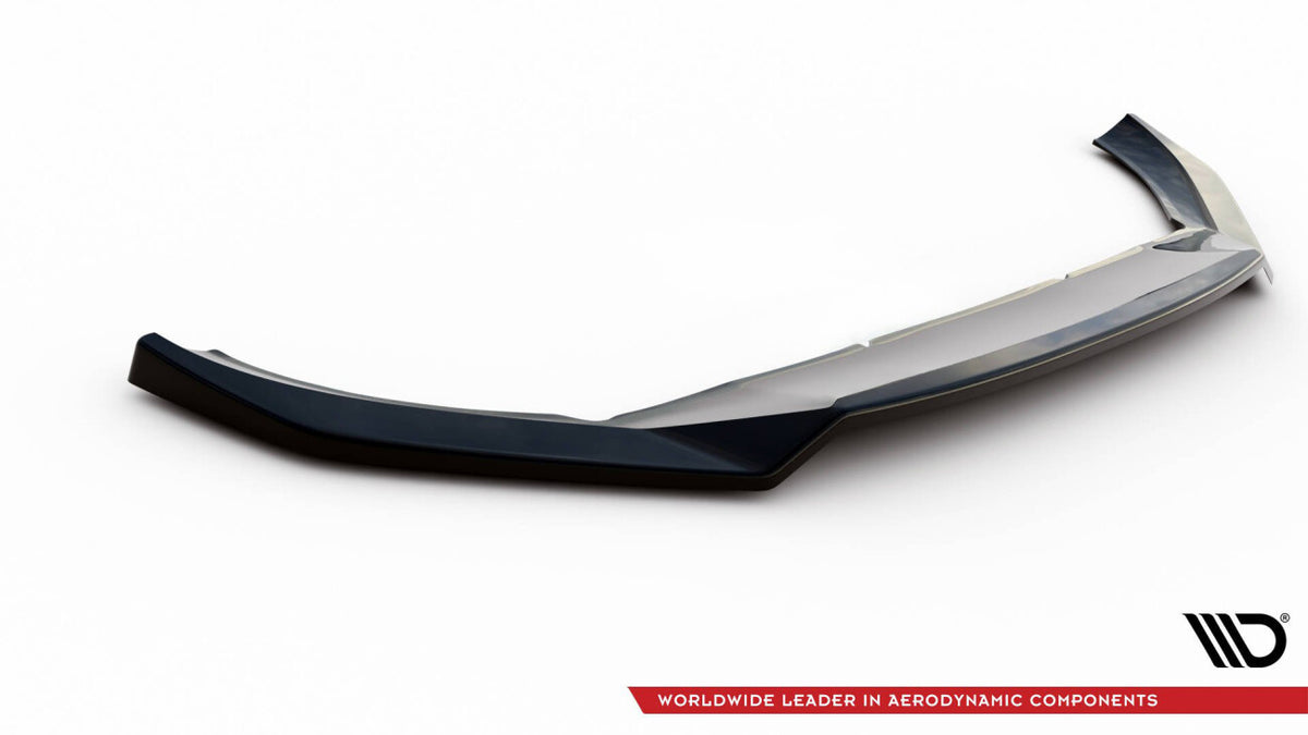 Frontlippe V.1 passend für Volvo XC60 Mk2 R-Design schwarz Hochglanz