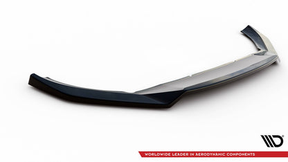 Frontlippe V.1 passend für Volvo XC60 Mk2 R-Design schwarz Hochglanz