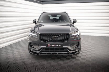 Frontlippe V.1 passend für Volvo XC90 R-Design Mk2 FL schwarz Hochglanz