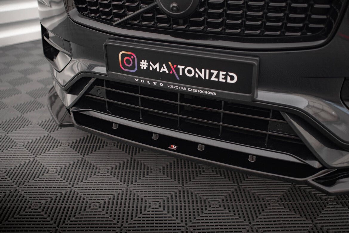 Frontlippe V.1 passend für Volvo XC90 R-Design Mk2 FL schwarz Hochglanz