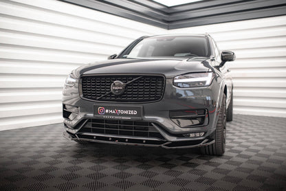 Frontlippe V.1 passend für Volvo XC90 R-Design Mk2 FL schwarz Hochglanz