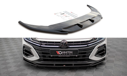 Frontlippe V.1 passend für VW Arteon R Limousine / Shooting Brake Mk1 FL schwarz Hochglanz