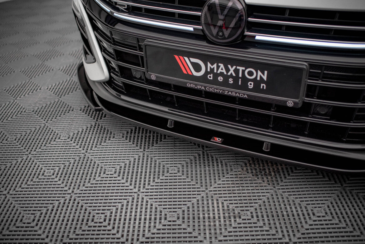 Frontlippe V.1 passend für VW Arteon R Limousine / Shooting Brake Mk1 FL schwarz Hochglanz