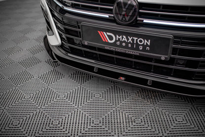 Frontlippe V.1 passend für VW Arteon R Limousine / Shooting Brake Mk1 FL schwarz Hochglanz