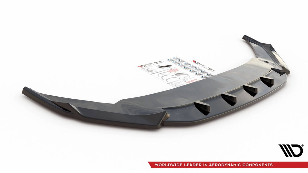 Frontlippe V.1 passend für VW Arteon R-Line Limousine / Shooting Brake Mk1 FL schwarz Hochglanz