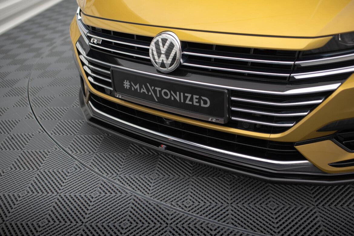 Frontlippe V.1 passend für VW Arteon R-Line Limousine / Shooting Brake Mk1 schwarz Hochglanz