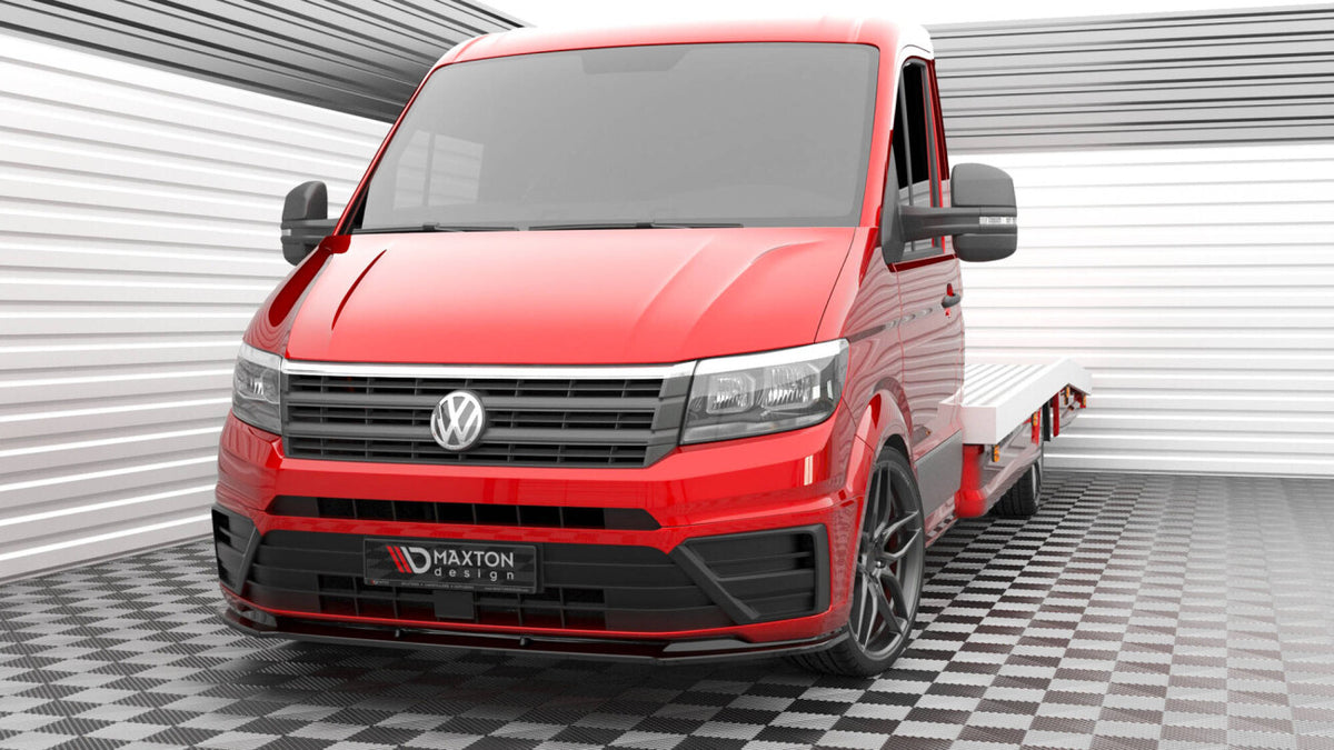 Frontlippe V.1 passend für VW Crafter Mk2 schwarz Hochglanz