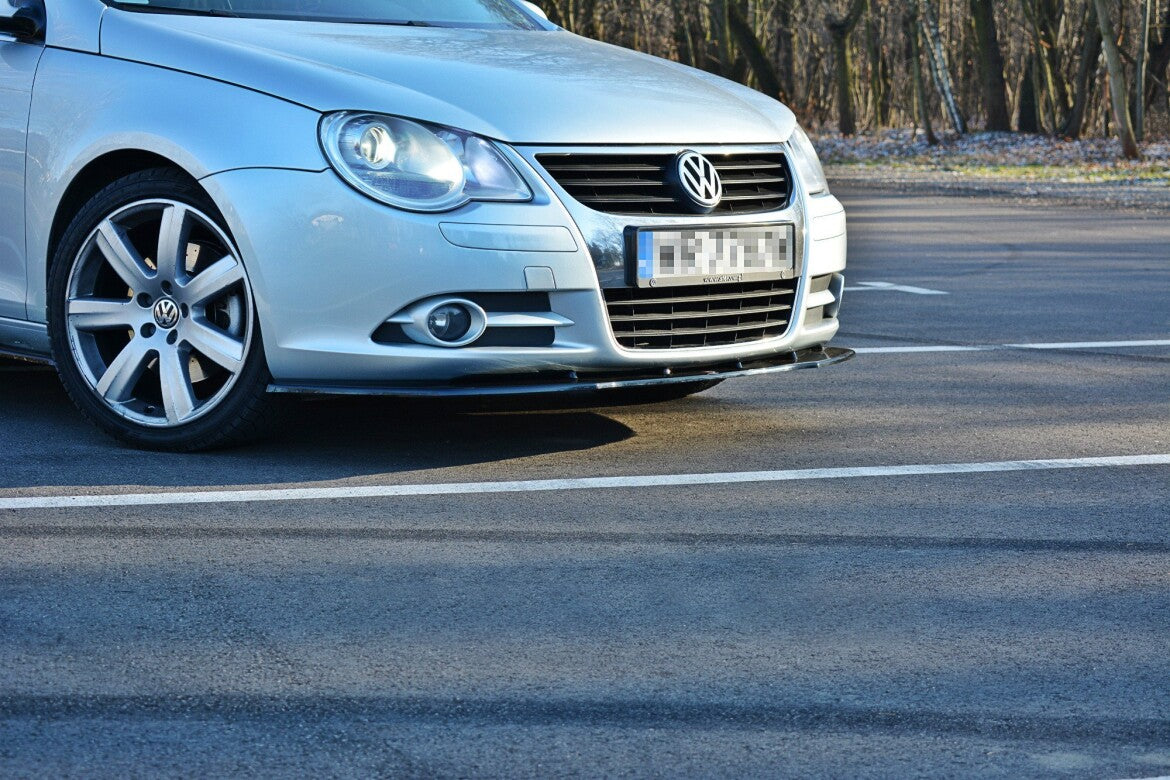 Frontlippe V.1 passend für VW EOS schwarz Hochglanz