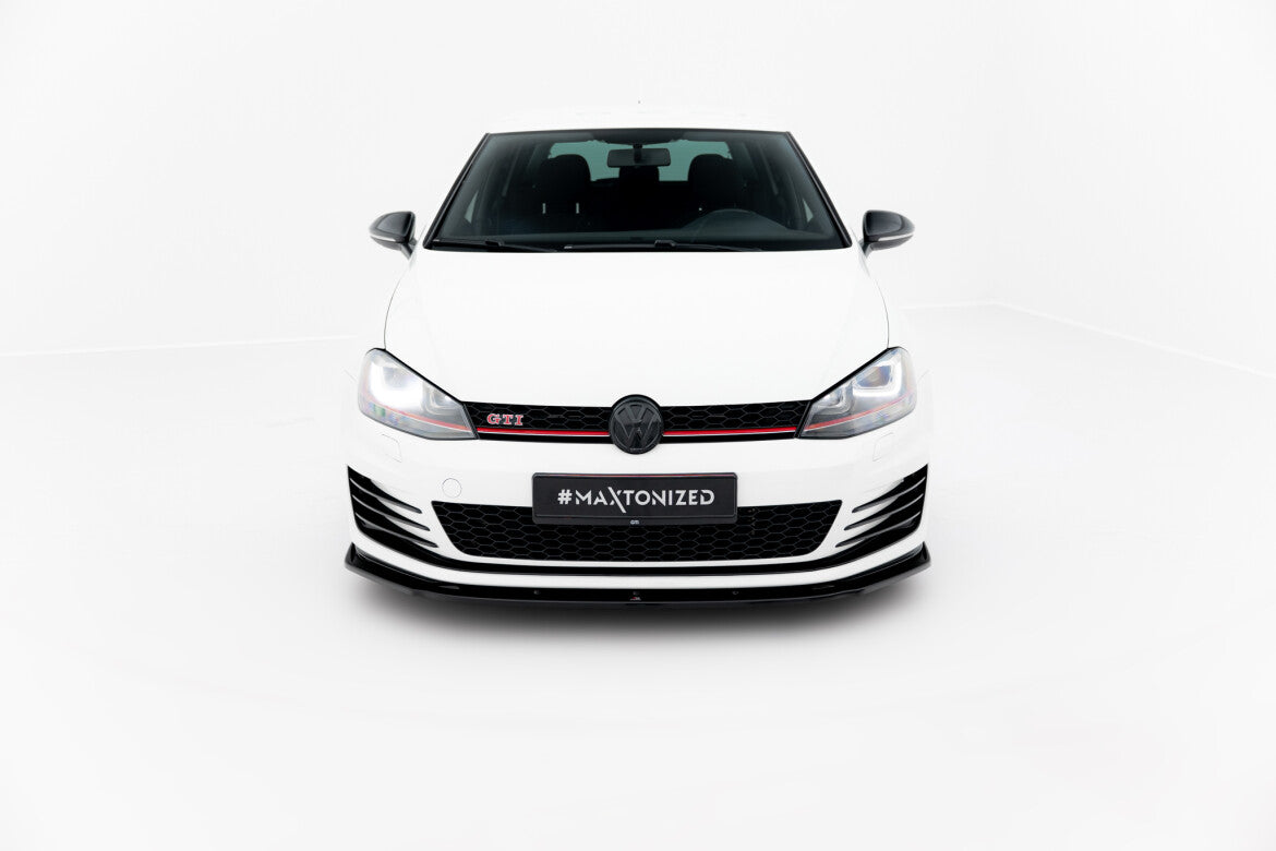 Frontlippe V.1 passend für VW Golf 7 GTI schwarz Hochglanz
