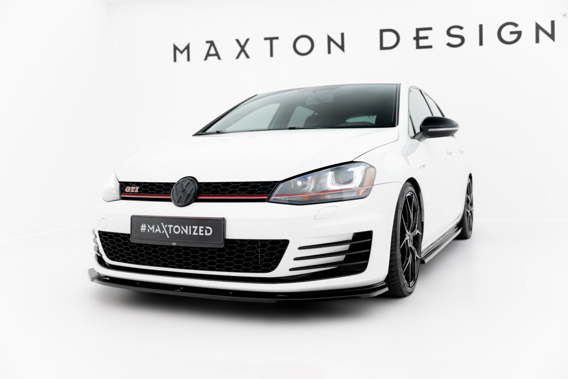 Frontlippe V.1 passend für VW Golf 7 GTI schwarz Hochglanz