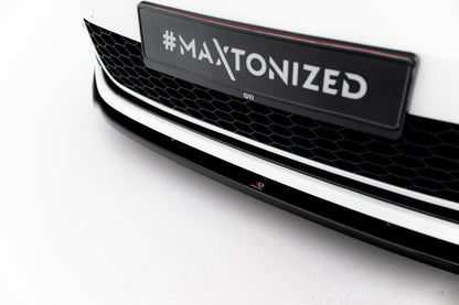 Frontlippe V.1 passend für VW Golf 7 GTI schwarz Hochglanz