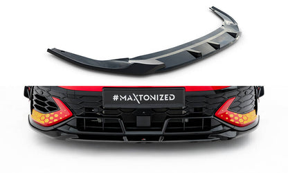 Frontlippe V.1 passend für VW Golf GTI Clubsport Mk8 FL schwarz Hochglanz