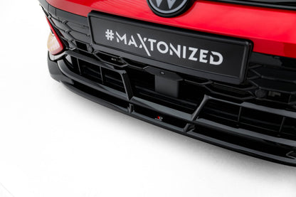 Frontlippe V.1 passend für VW Golf GTI Clubsport Mk8 FL schwarz Hochglanz