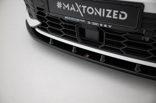 Frontlippe V.1 passend für VW Golf GTI / GTE / R-Line Mk8 FL schwarz Hochglanz