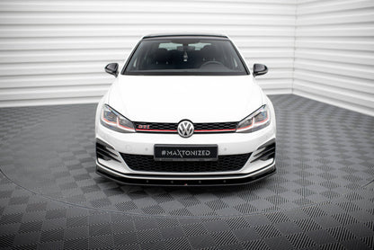 Frontlippe V.1 passend für VW Golf GTI Mk7 schwarz Hochglanz