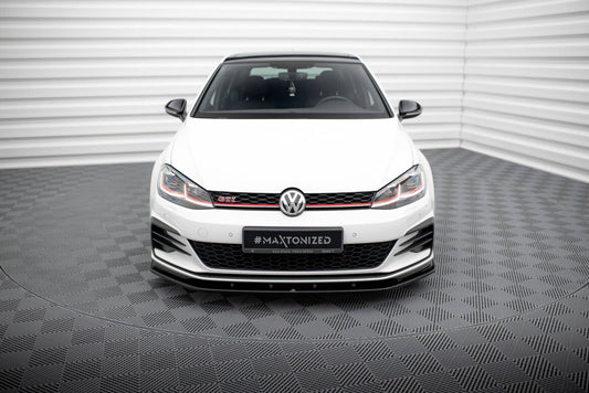 Frontlippe V.1 passend für VW Golf GTI Mk7 schwarz Hochglanz