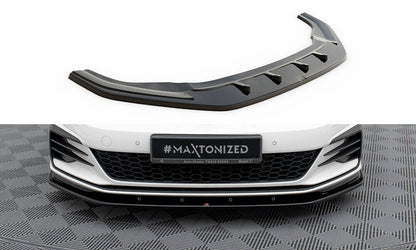 Frontlippe V.1 passend für VW Golf GTI Mk7 schwarz Hochglanz