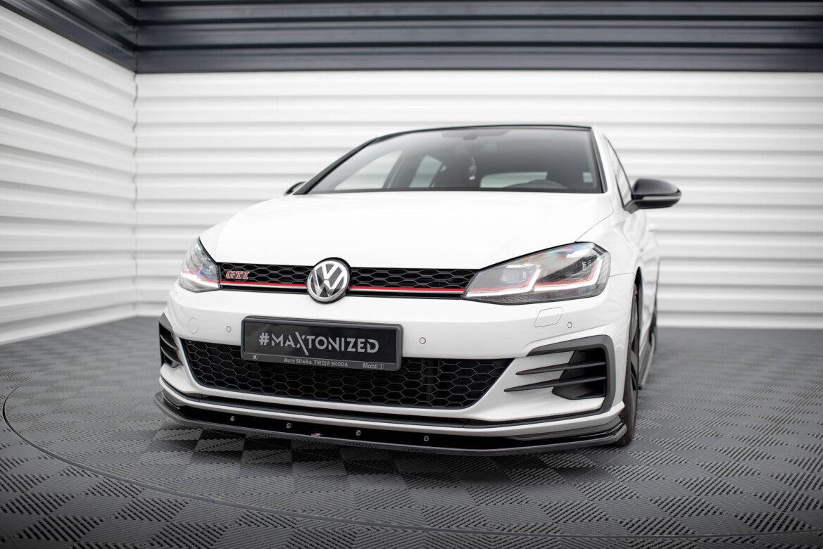 Frontlippe V.1 passend für VW Golf GTI Mk7 schwarz Hochglanz
