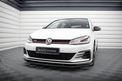 Frontlippe V.1 passend für VW Golf GTI Mk7 schwarz Hochglanz