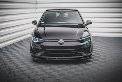 Frontlippe V.1 passend für VW Golf R Hatchback / Variant Mk8 schwarz Hochglanz
