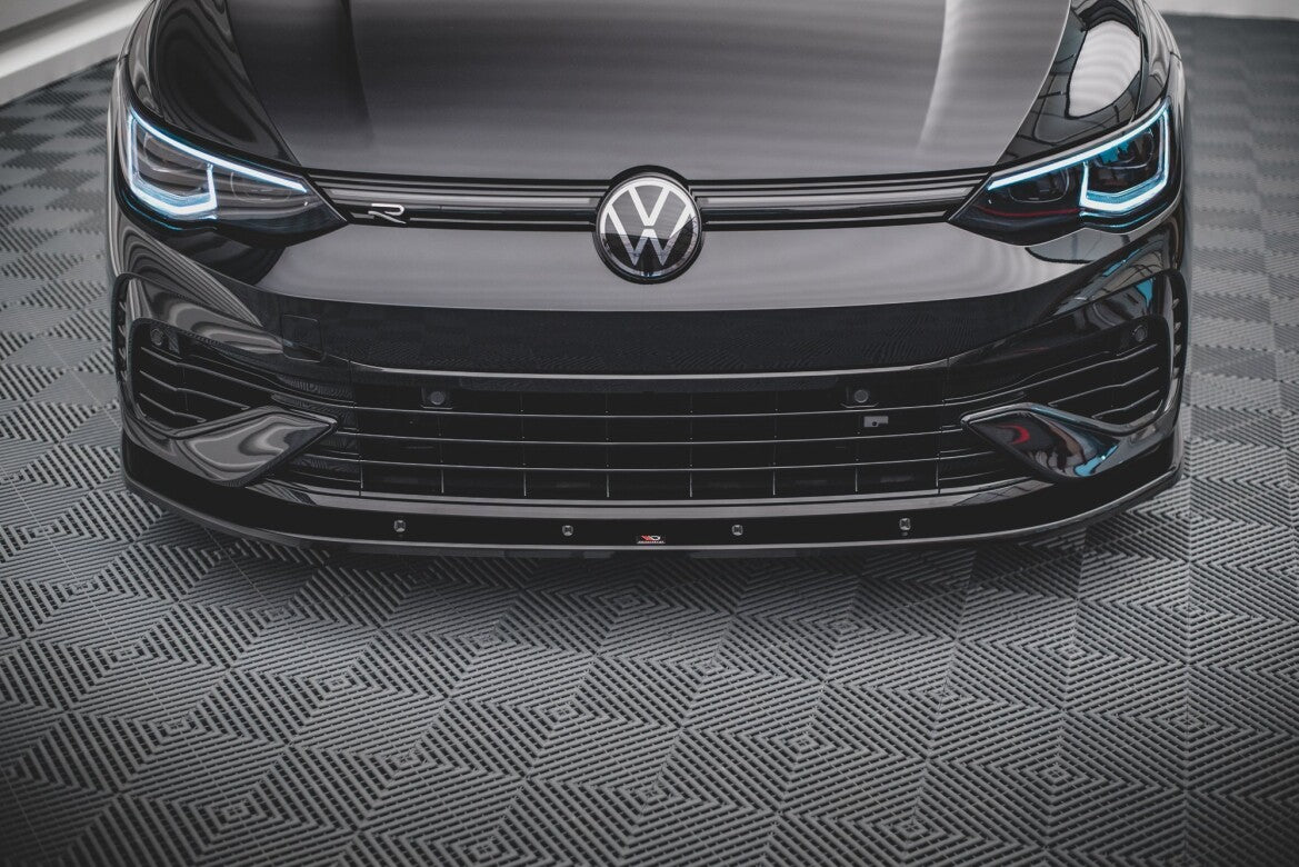 Frontlippe V.1 passend für VW Golf R Hatchback / Variant Mk8 schwarz Hochglanz