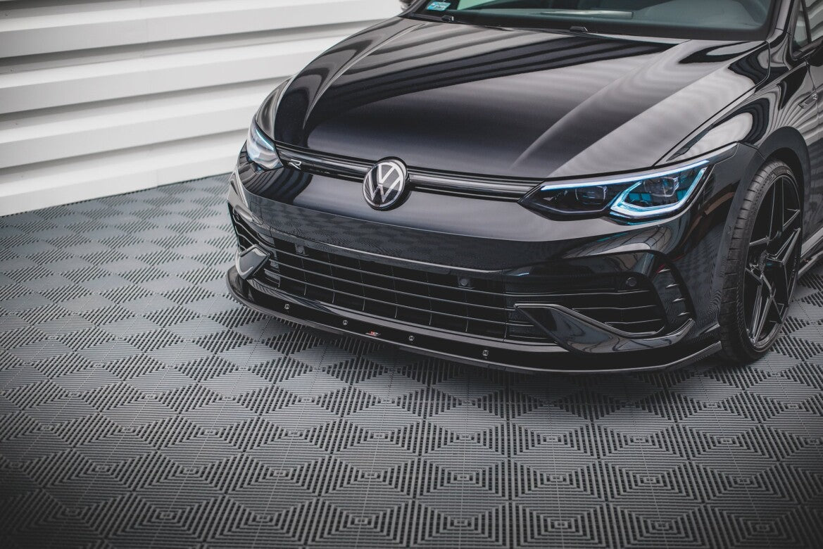 Frontlippe V.1 passend für VW Golf R Hatchback / Variant Mk8 schwarz Hochglanz