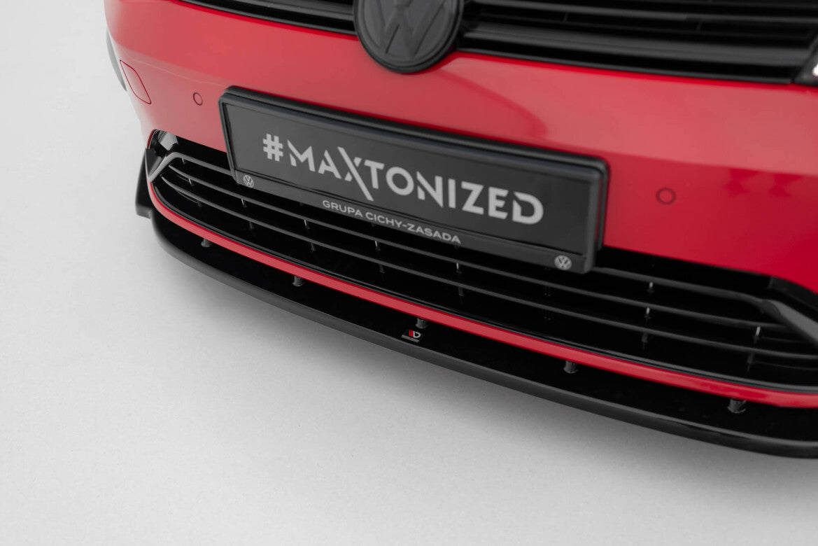 Frontlippe V.1 passend für VW Golf R / R-Line Mk7 FL schwarz Hochglanz