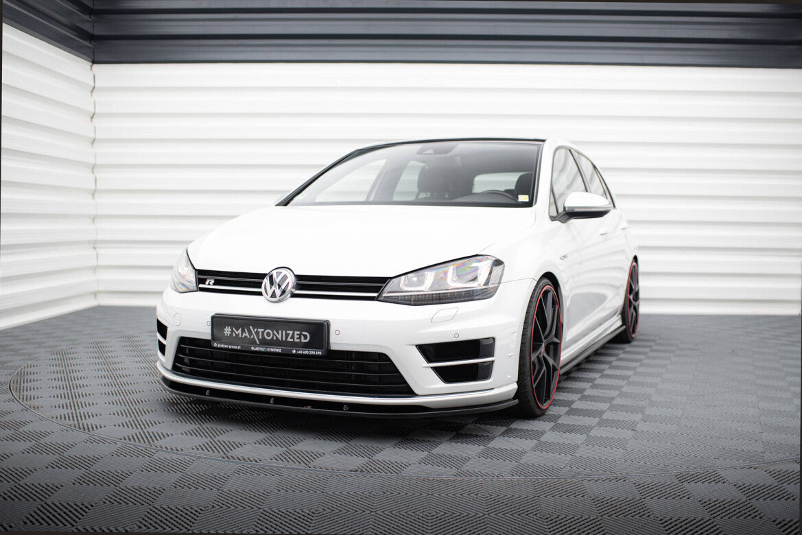 Frontlippe V.1 passend für VW Golf R / R-Line Mk7 schwarz Hochglanz