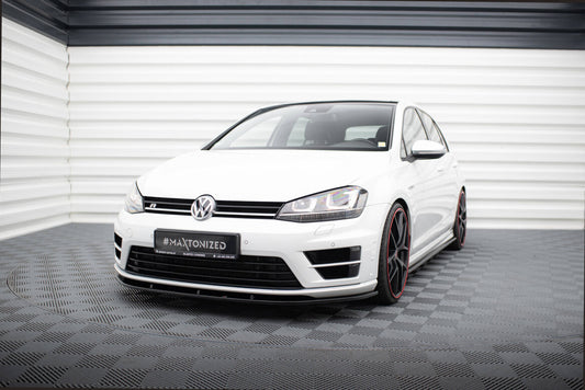 Frontlippe V.1 passend für VW Golf R / R-Line Mk7 schwarz Hochglanz
