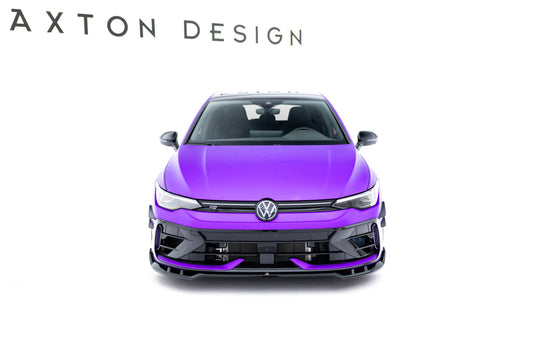 Frontlippe V.1 passend für VW Golf R Variant Mk8 FL schwarz Hochglanz