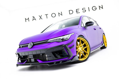 Frontlippe V.1 passend für VW Golf R Variant Mk8 FL schwarz Hochglanz