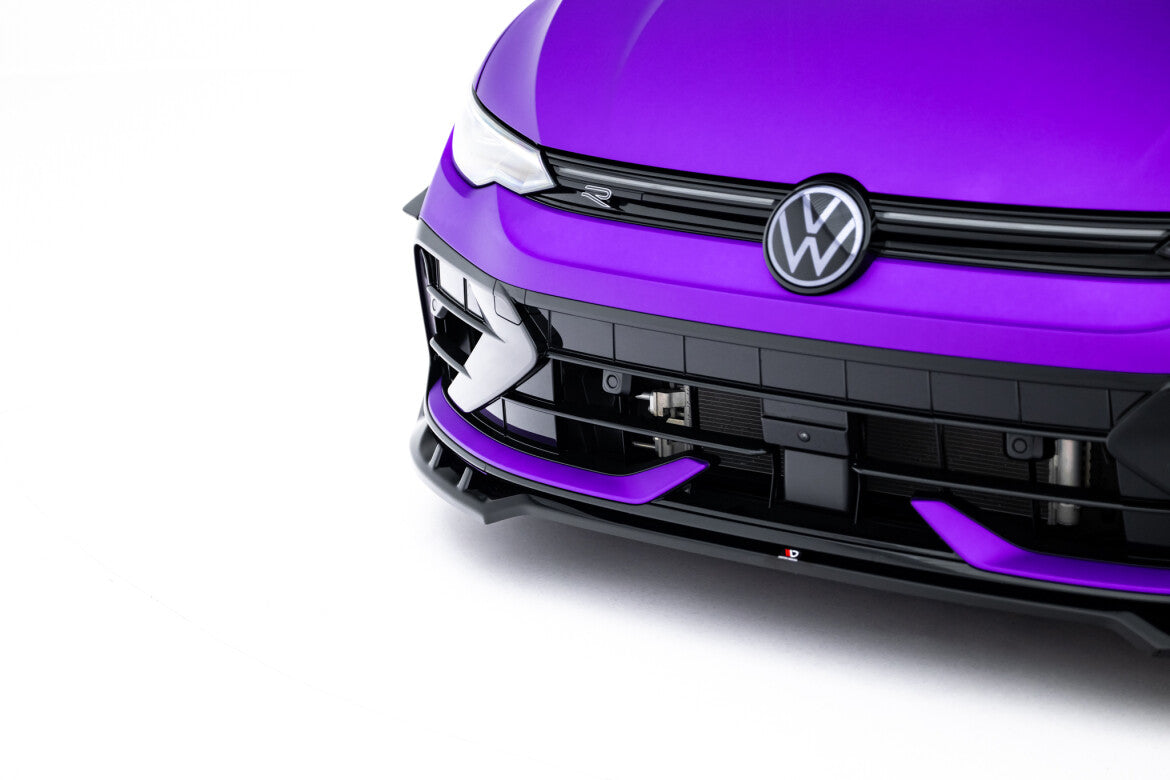 Frontlippe V.1 passend für VW Golf R Variant Mk8 FL schwarz Hochglanz