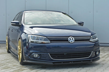 Frontlippe V.1 passend für VW Jetta 6 schwarz Hochglanz