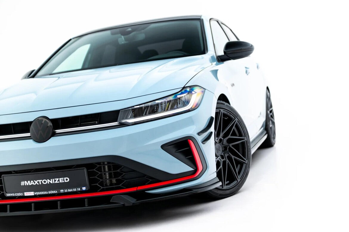 Frontlippe V.1 passend für VW Jetta GLI Mk7 Facelift 2 schwarz Hochglanz