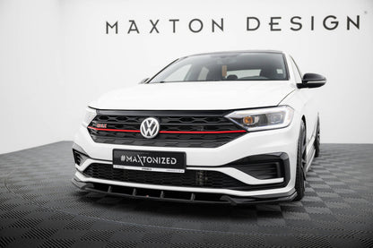 Frontlippe V.1 passend für VW Jetta GLI Mk7 schwarz Hochglanz