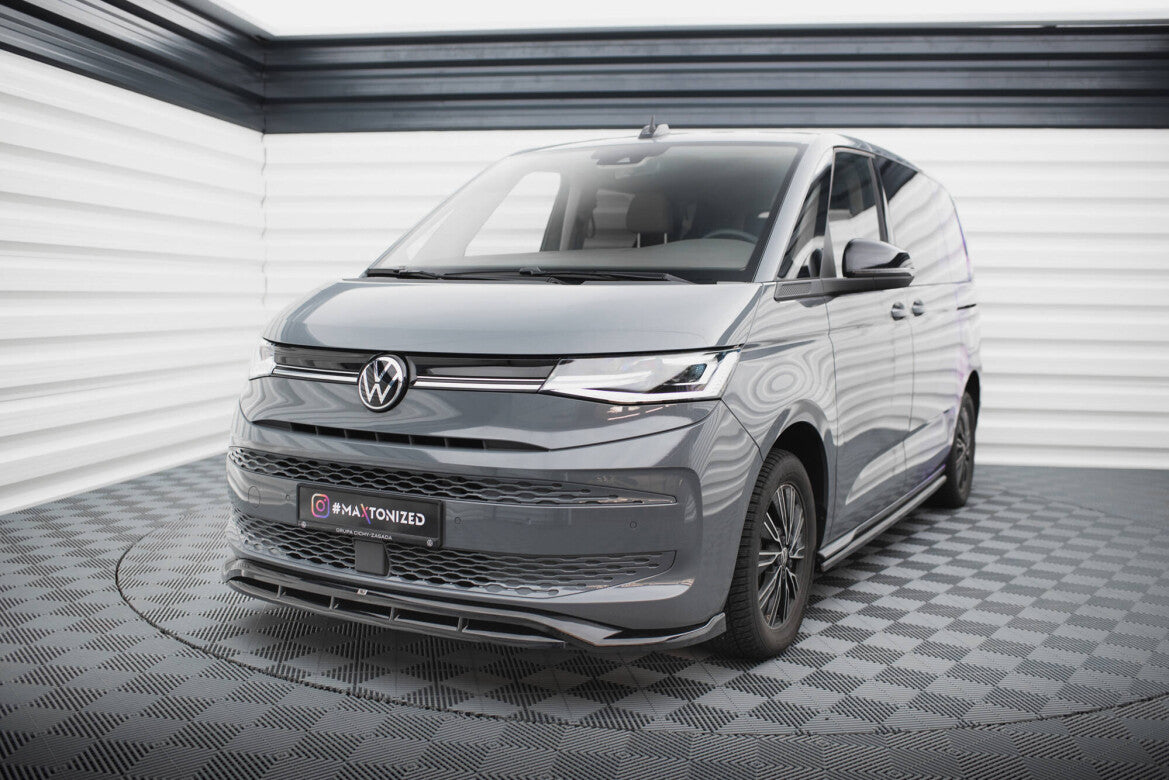 Frontlippe V.1 passend für VW Multivan T7 schwarz Hochglanz