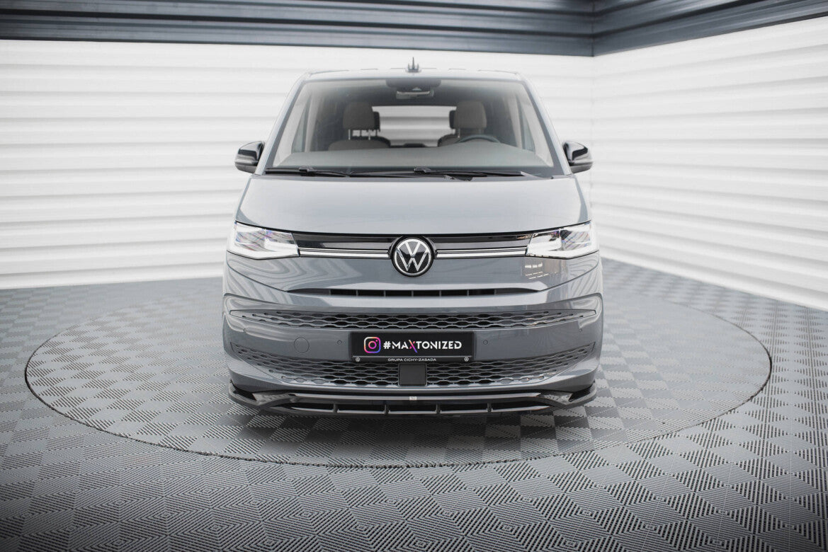 Frontlippe V.1 passend für VW Multivan T7 schwarz Hochglanz