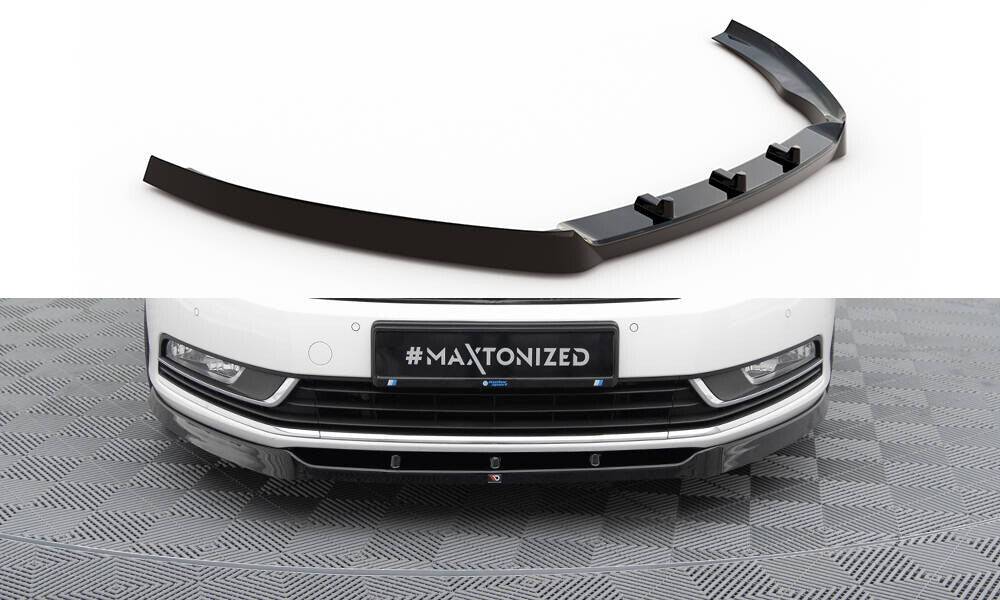 Frontlippe V.1 passend für VW Passat B7 schwarz Hochglanz