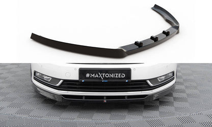 Frontlippe V.1 passend für VW Passat B7 schwarz Hochglanz