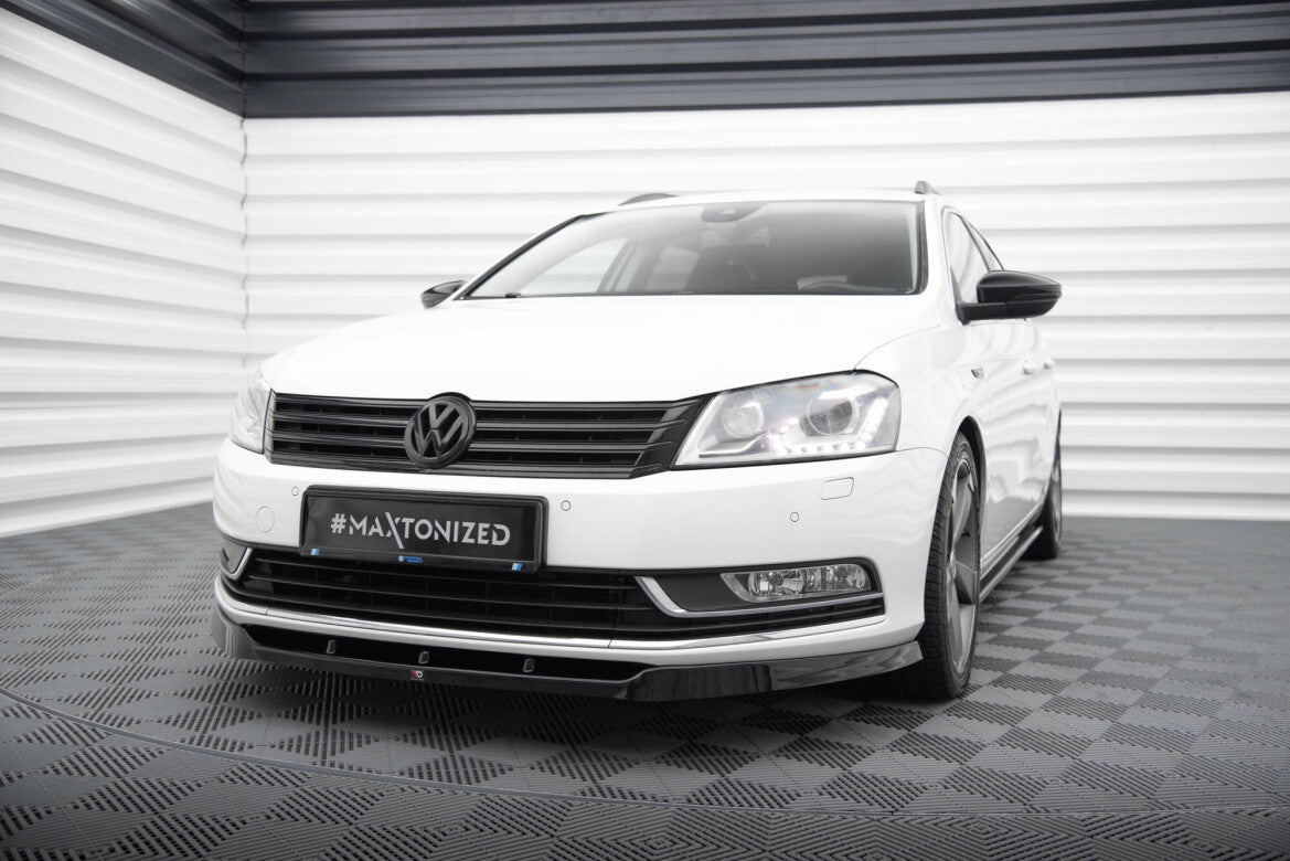 Frontlippe V.1 passend für VW Passat B7 schwarz Hochglanz