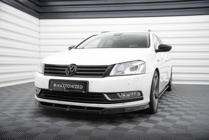 Frontlippe V.1 passend für VW Passat B7 schwarz Hochglanz