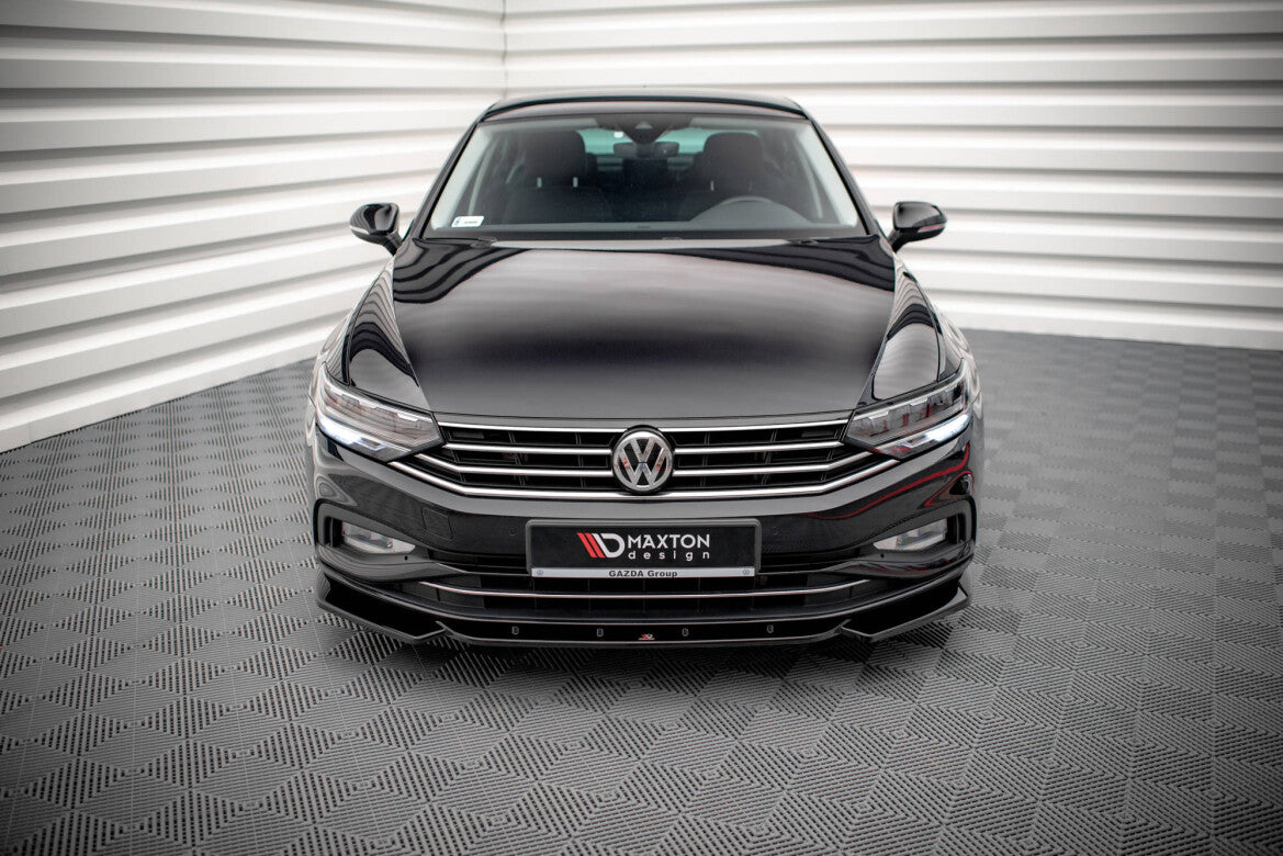 Frontlippe V.1 passend für VW Passat B8 FL schwarz Hochglanz