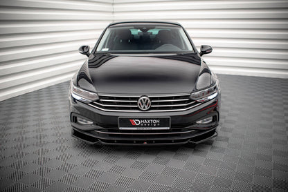 Frontlippe V.1 passend für VW Passat B8 FL schwarz Hochglanz