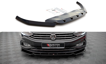 Frontlippe V.1 passend für VW Passat B8 FL schwarz Hochglanz