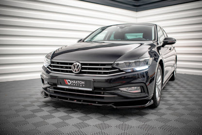 Frontlippe V.1 passend für VW Passat B8 FL schwarz Hochglanz