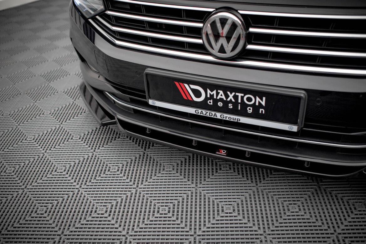 Frontlippe V.1 passend für VW Passat B8 FL schwarz Hochglanz