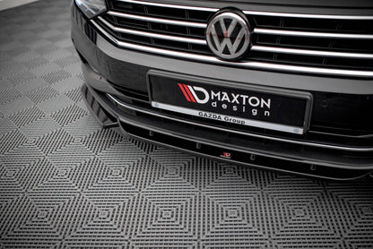 Frontlippe V.1 passend für VW Passat B8 FL schwarz Hochglanz