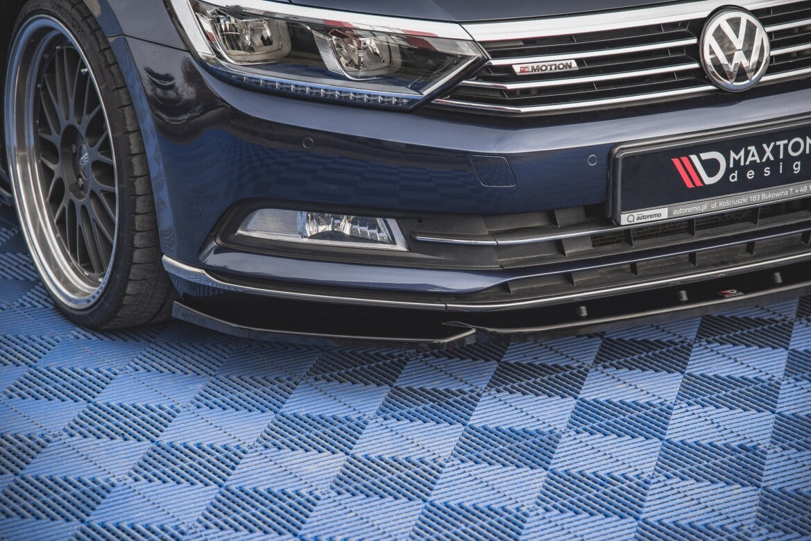 Frontlippe V.1 passend für VW Passat B8 schwarz Hochglanz