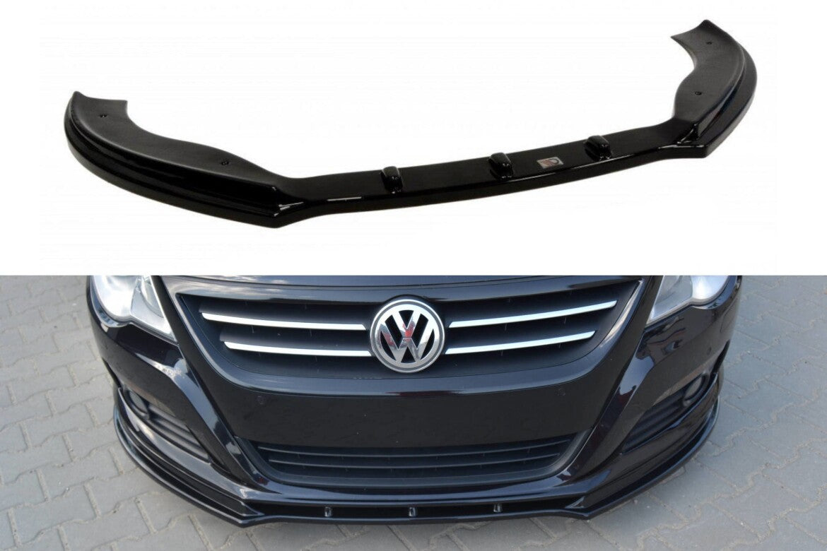 Frontlippe V.1 passend für VW Passat CC vor FL Standard Stoßstange schwarz Hochglanz